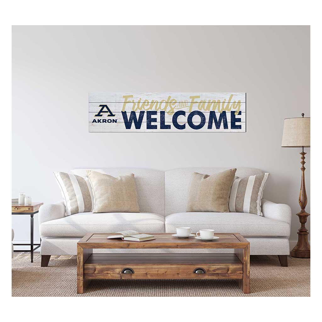 40x10 Sign Friends Family Welcome Akron Zips