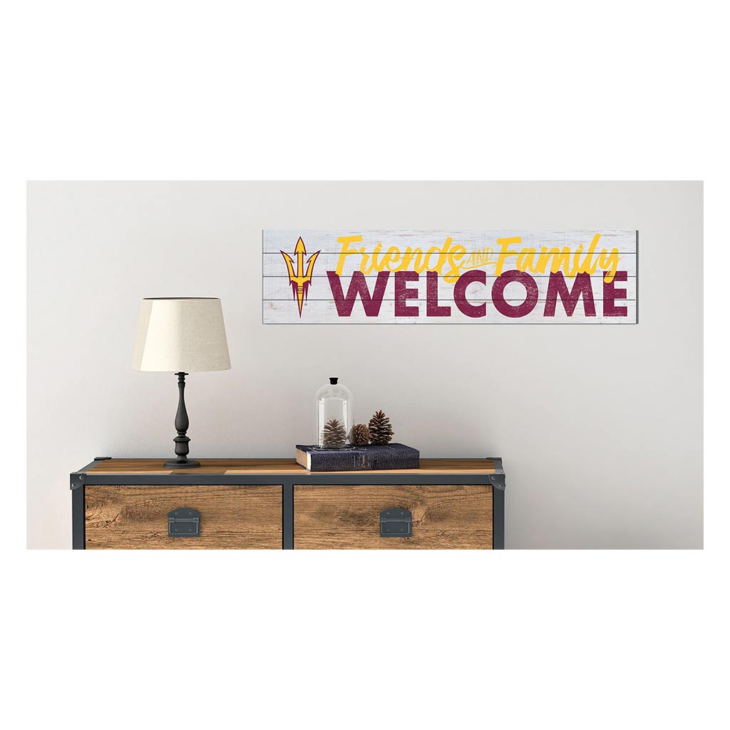 40x10 Sign Friends Family Welcome Arizona State Sun Devils