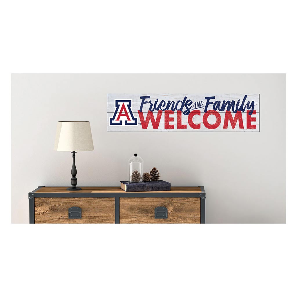 40x10 Sign Friends Family Welcome Arizona Wildcats