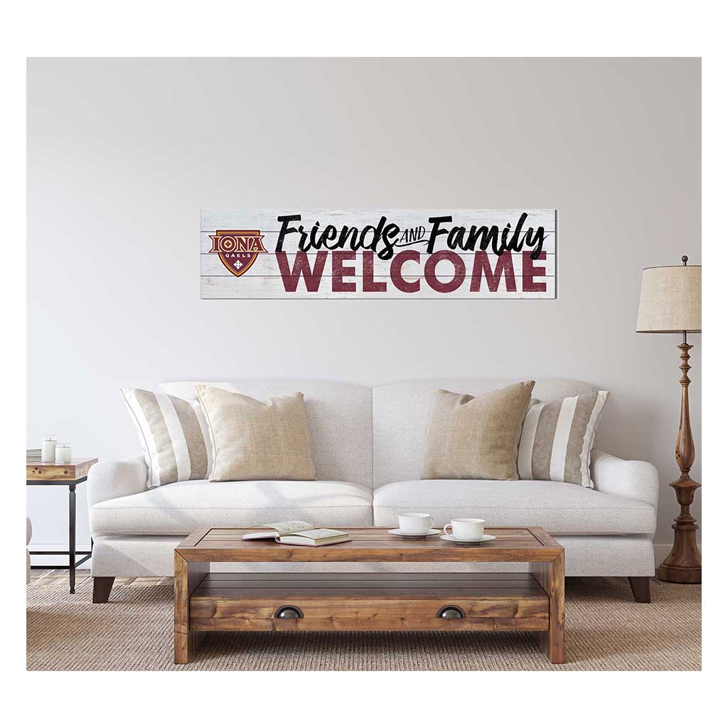 40x10 Sign Friends Family Welcome Lona College Gaels