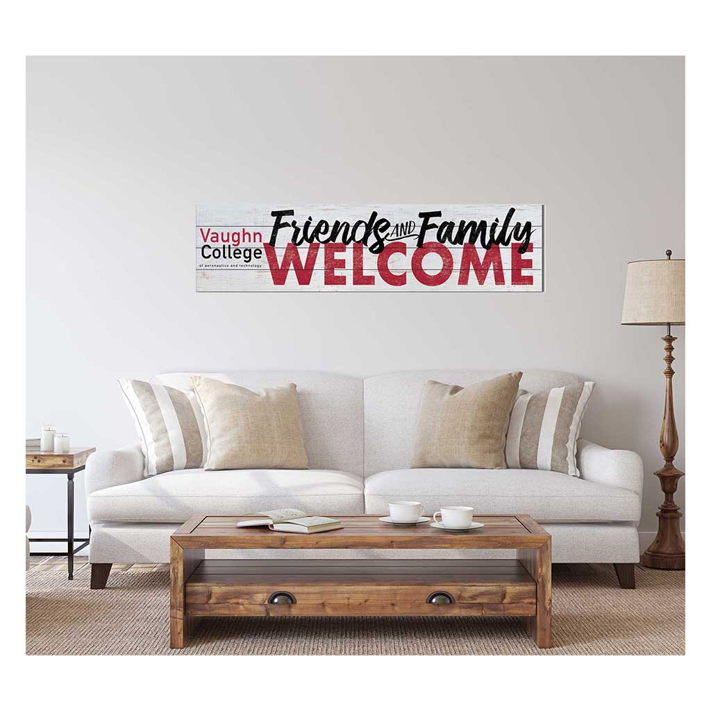 40x10 Sign Friends Family Welcome Vaughn College of Aeronautics & Technology Warriors