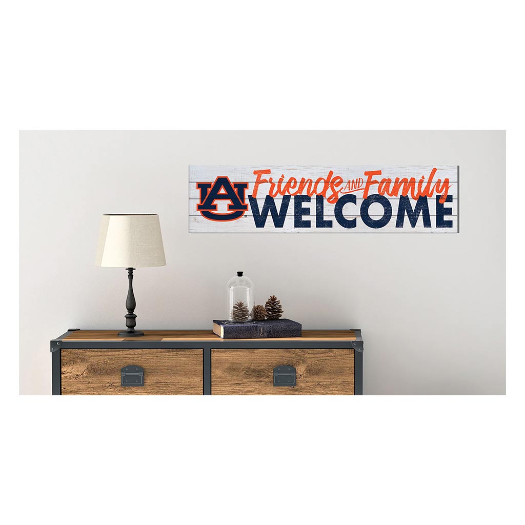 40x10 Sign Friends Family Welcome Auburn Tigers