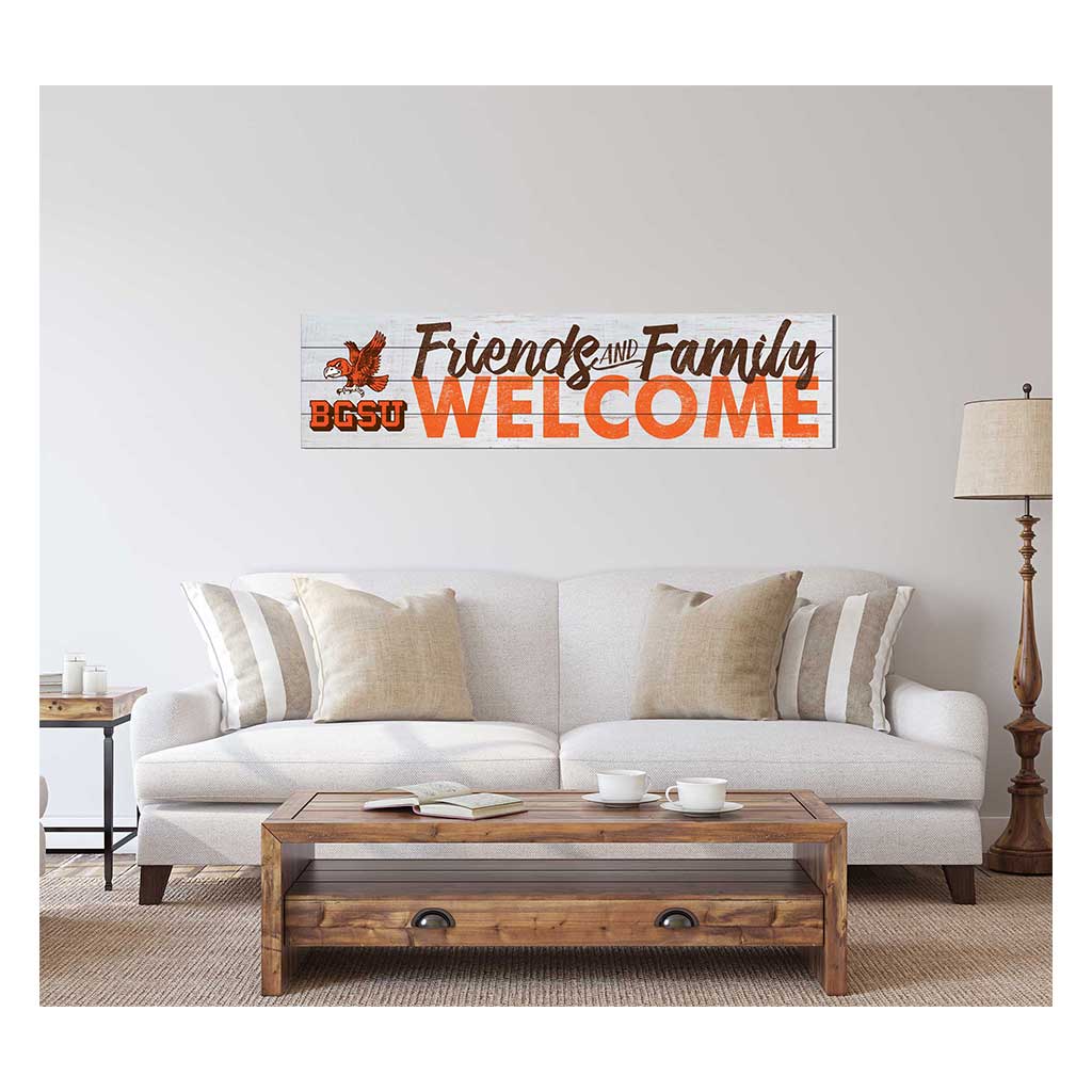 40x10 Sign Friends Family Welcome Bowling Green Falcons Vault Logo