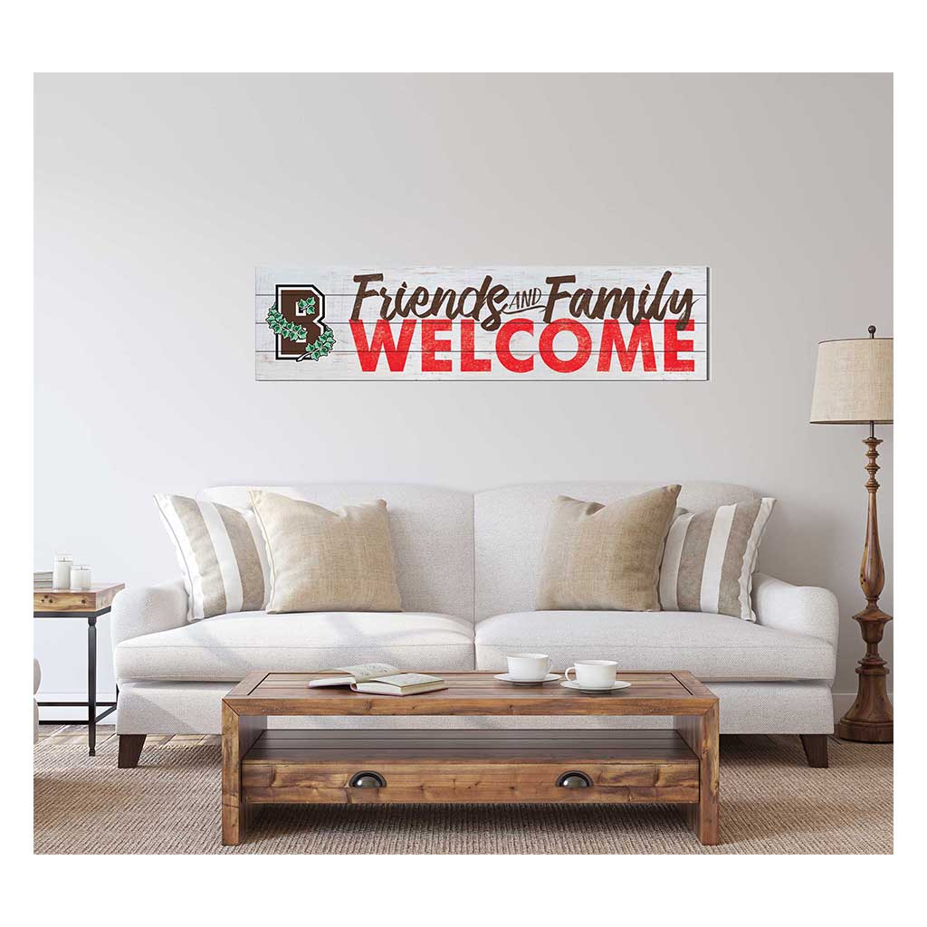 40x10 Sign Friends Family Welcome Brown Bears