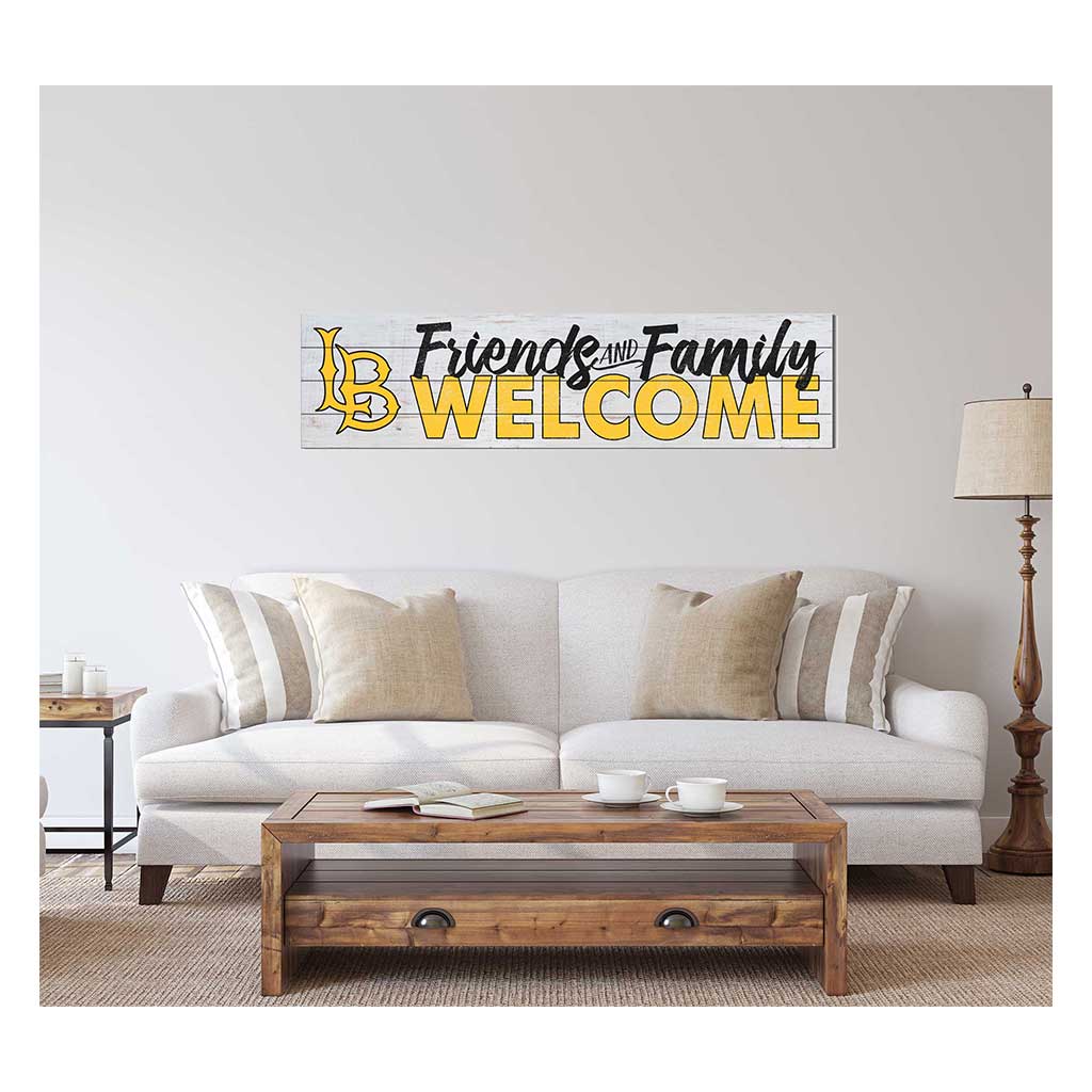 40x10 Sign Friends Family Welcome California State Long Beach 49ers