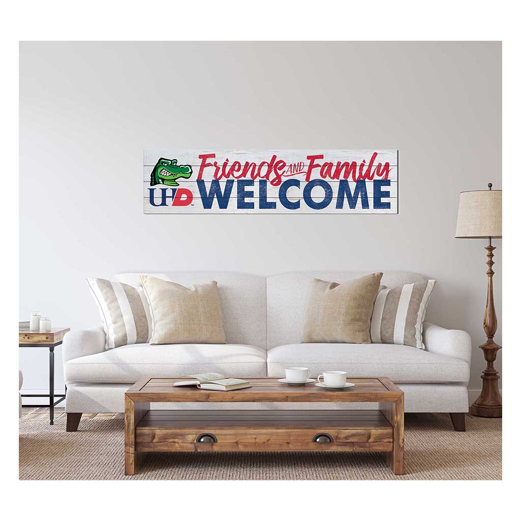 40x10 Sign Friends Family Welcome University of Houston - Downtown Gators