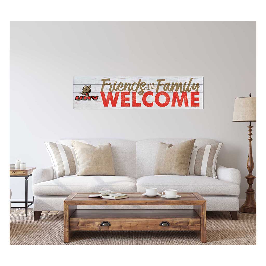 40x10 Sign Friends Family Welcome University of Houston - Victoria Jaguars