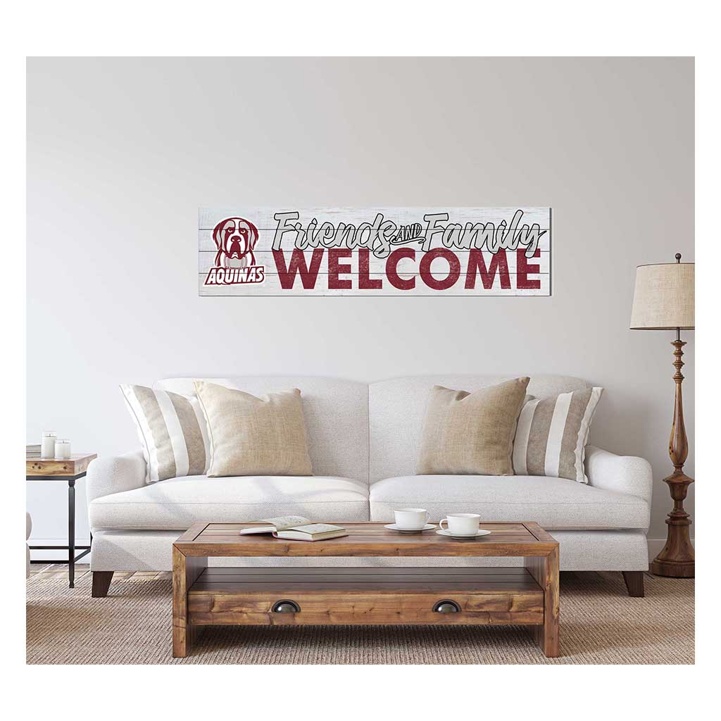 40x10 Sign Friends Family Welcome Aquinas College Saints