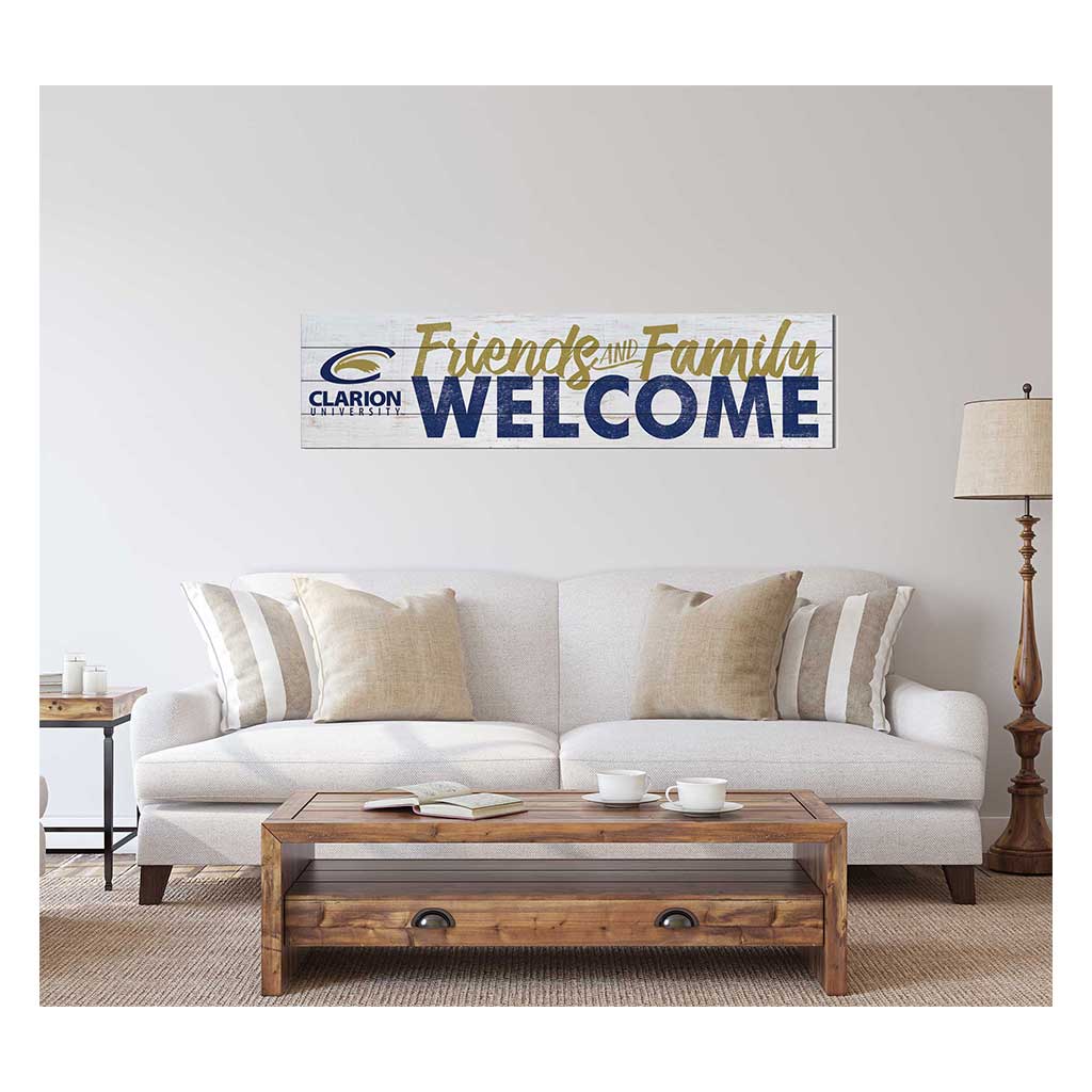 40x10 Sign Friends Family Welcome Clarion University Eagles