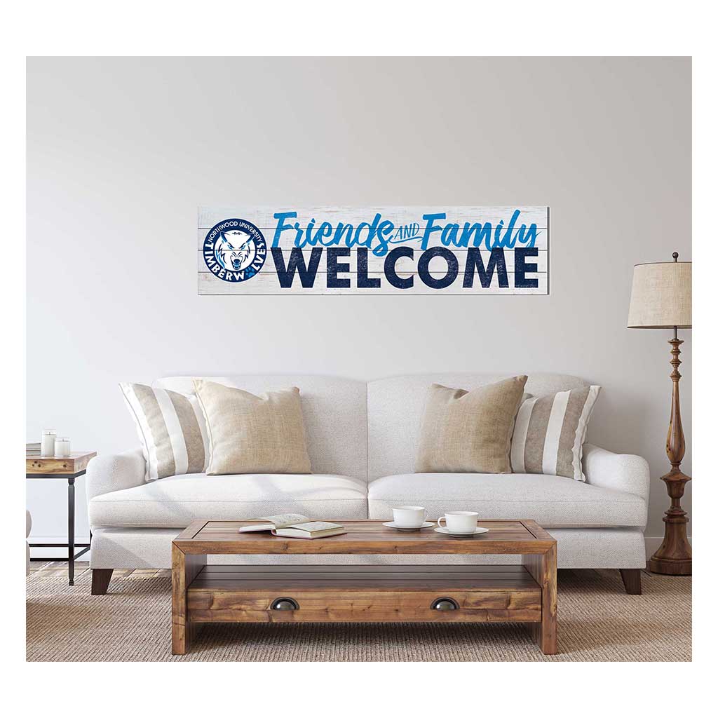 40x10 Sign Friends Family Welcome Northwood University Wolves