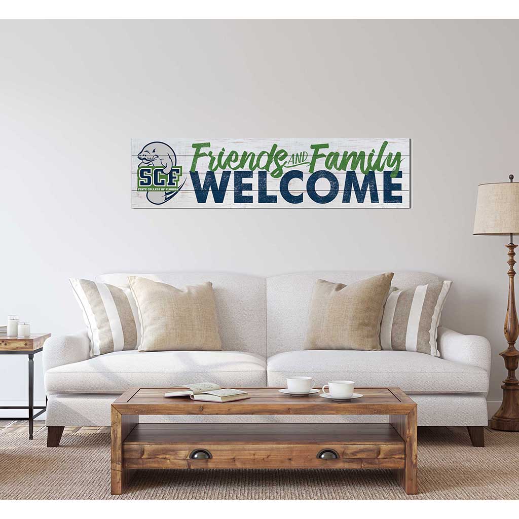 40x10 Sign Friends Family Welcome State College of Florida Manatees