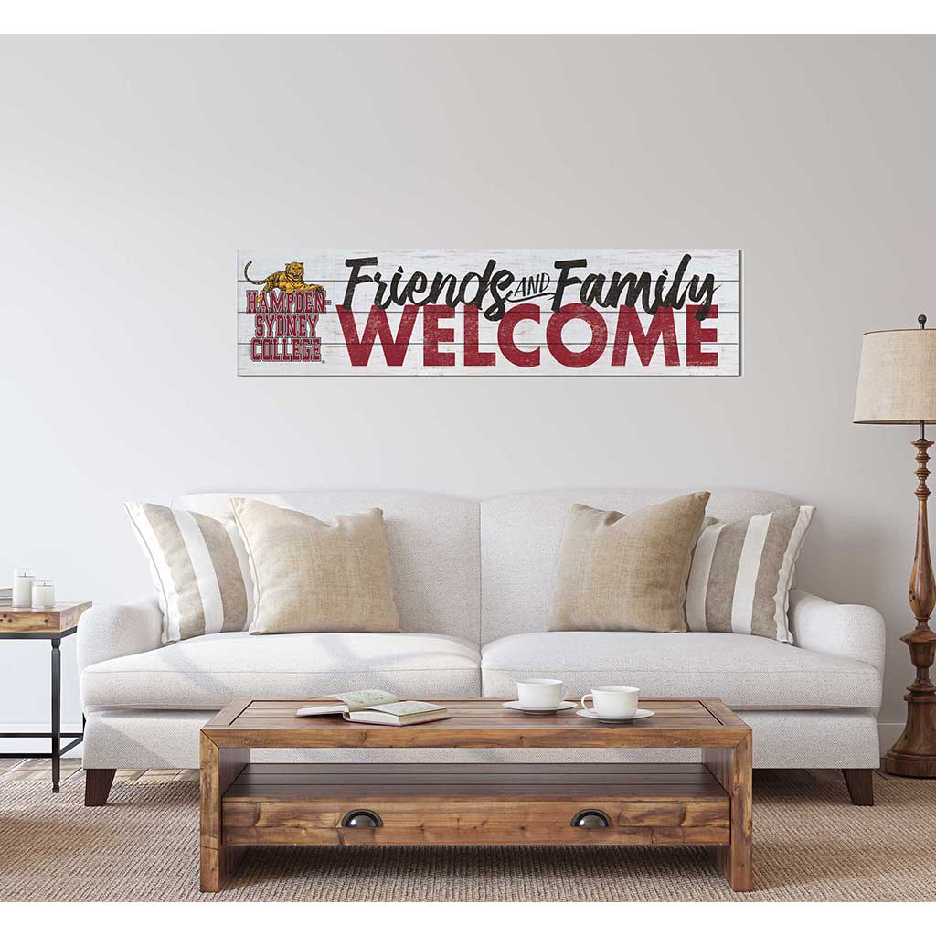 40x10 Sign Friends Family Welcome Hampden-Sydney College Tigers