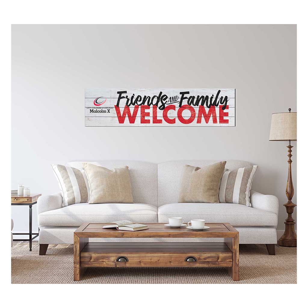 40x10 Sign Friends Family Welcome Malcolm X College Hawks