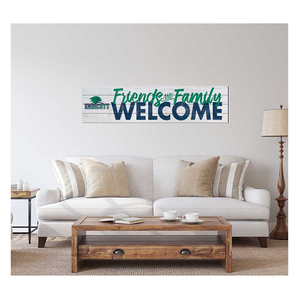 40x10 Sign Friends Family Welcome Endicott College Gulls