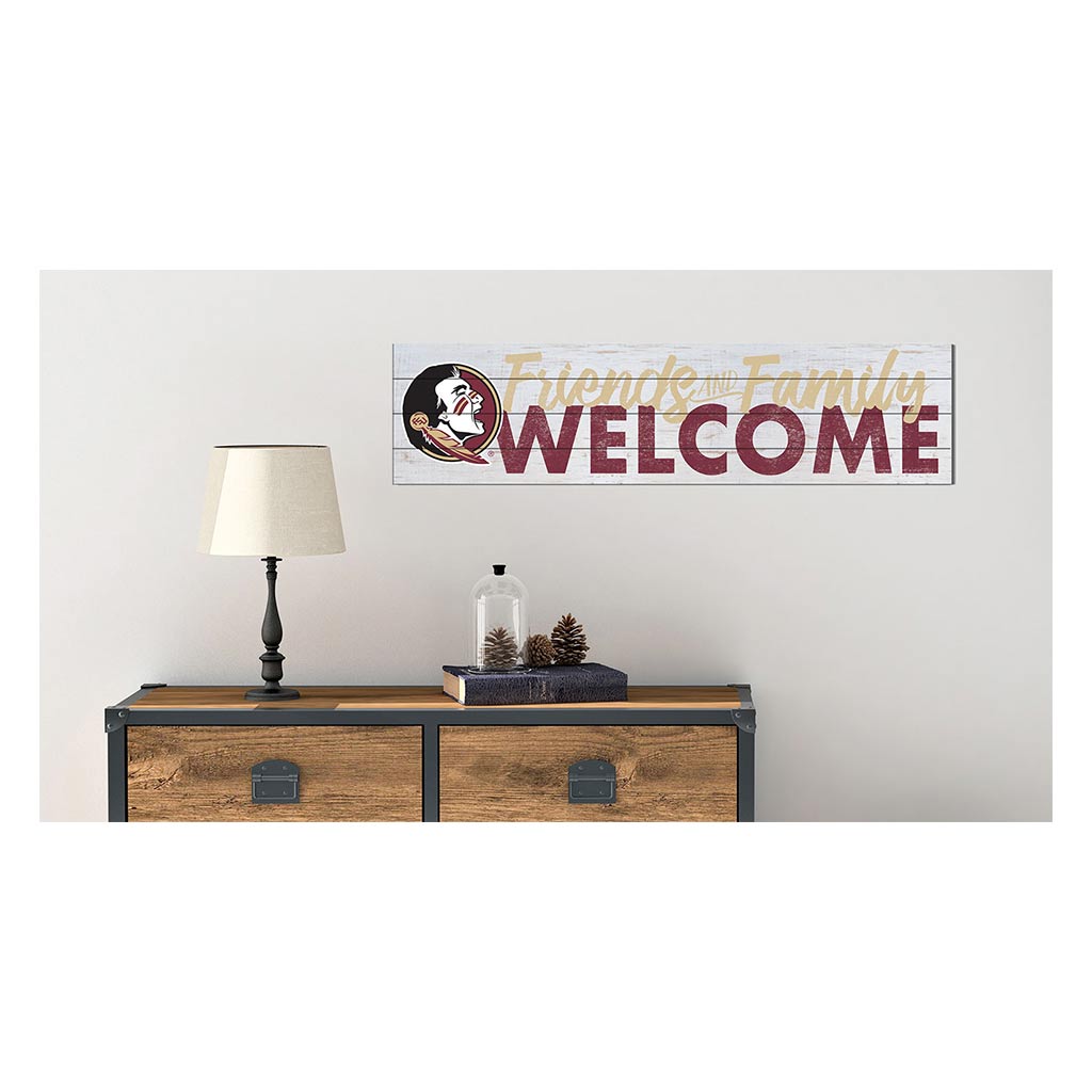 40x10 Sign Friends Family Welcome Florida State Seminoles