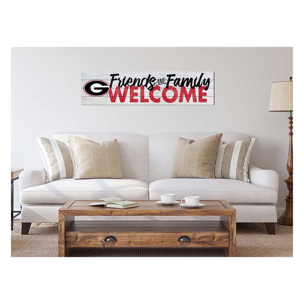 40x10 Sign Friends Family Welcome Georgia Bulldogs