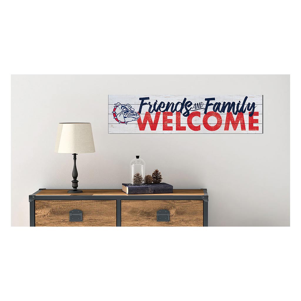 40x10 Sign Friends Family Welcome Gonzaga Bulldogs