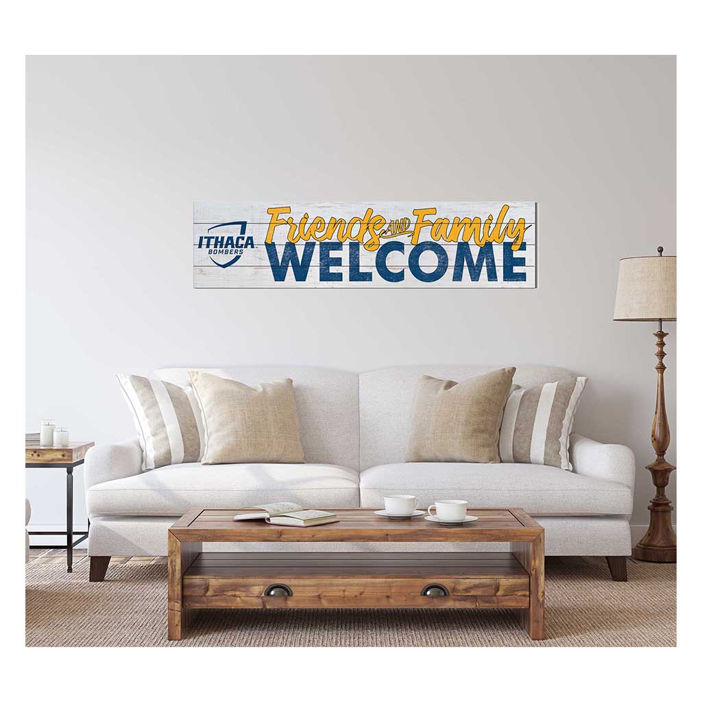 40x10 Sign Friends Family Welcome Ithaca College Bombers