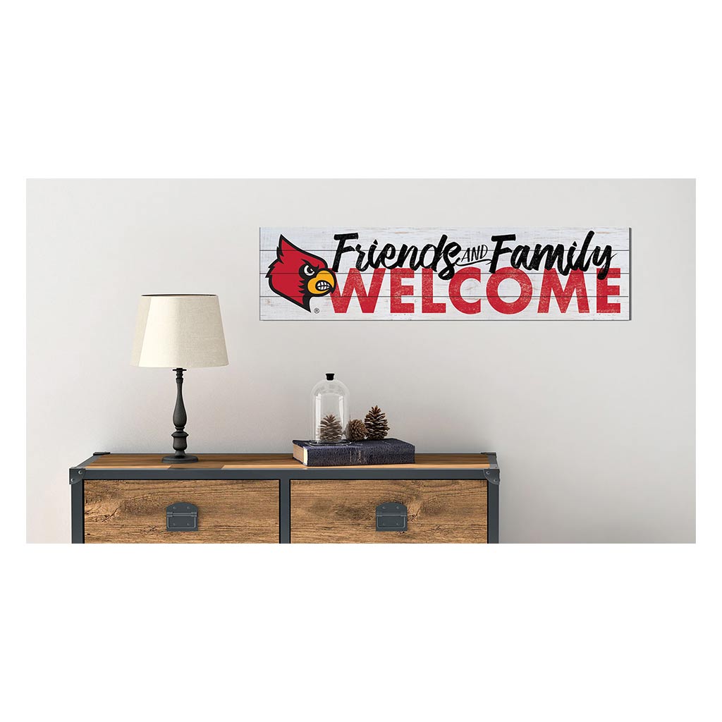 40x10 Sign Friends Family Welcome Louisville Cardinals