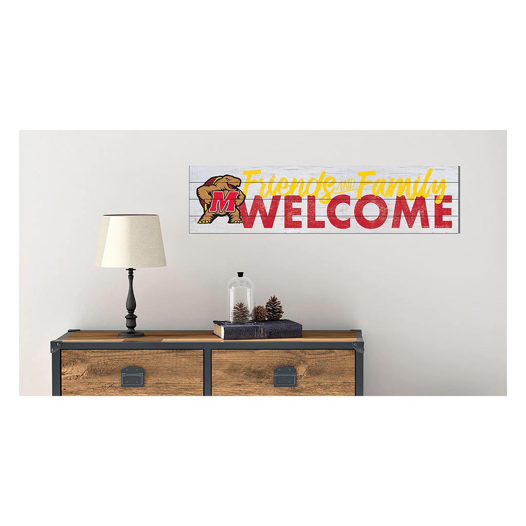 40x10 Sign Friends Family Welcome Maryland Terrapins