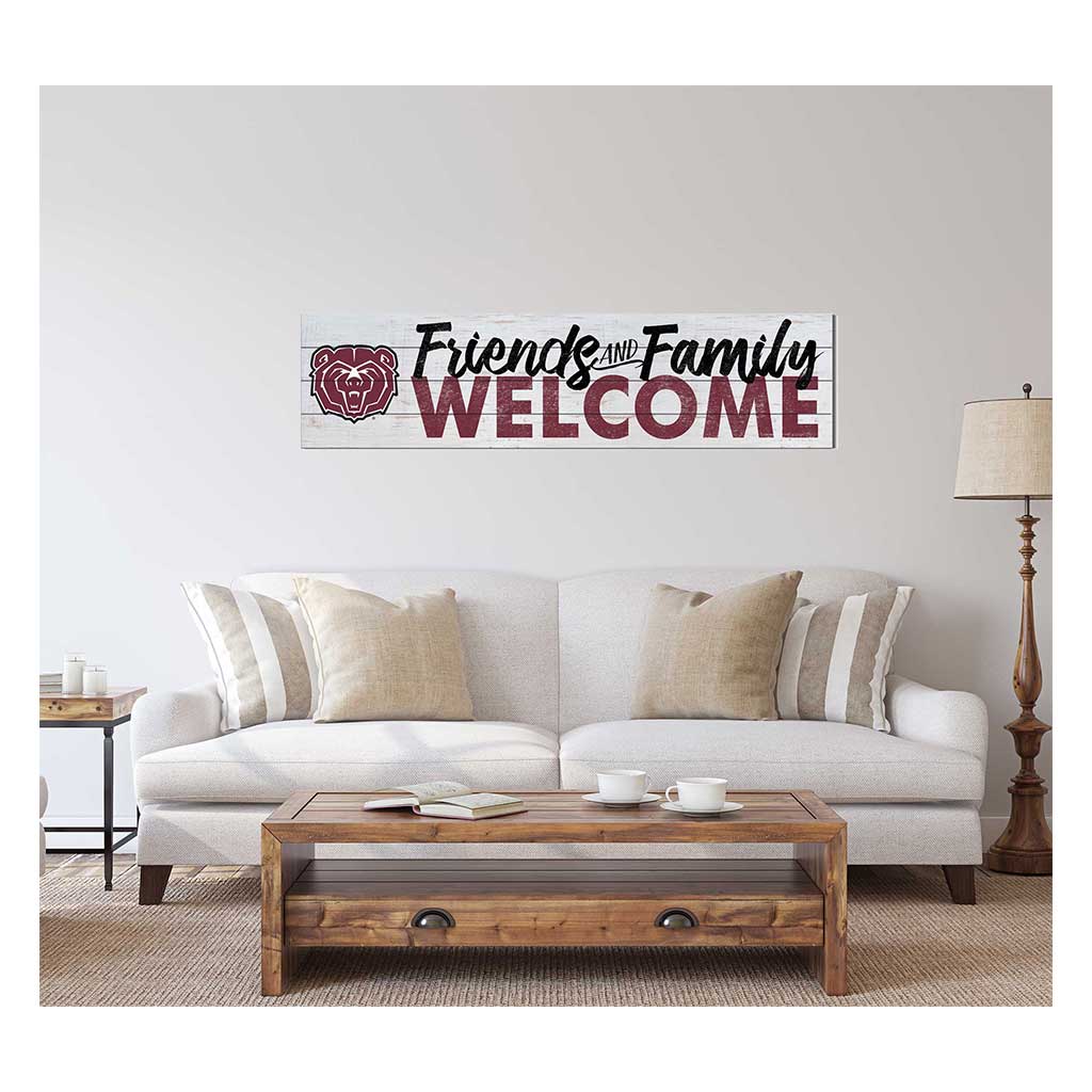 40x10 Sign Friends Family Welcome Missouri State Bears