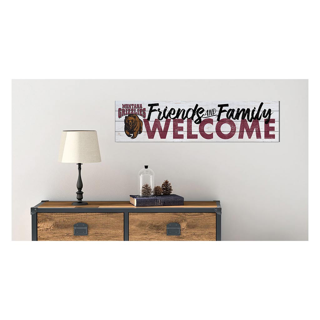 40x10 Sign Friends Family Welcome Montana Grizzlies