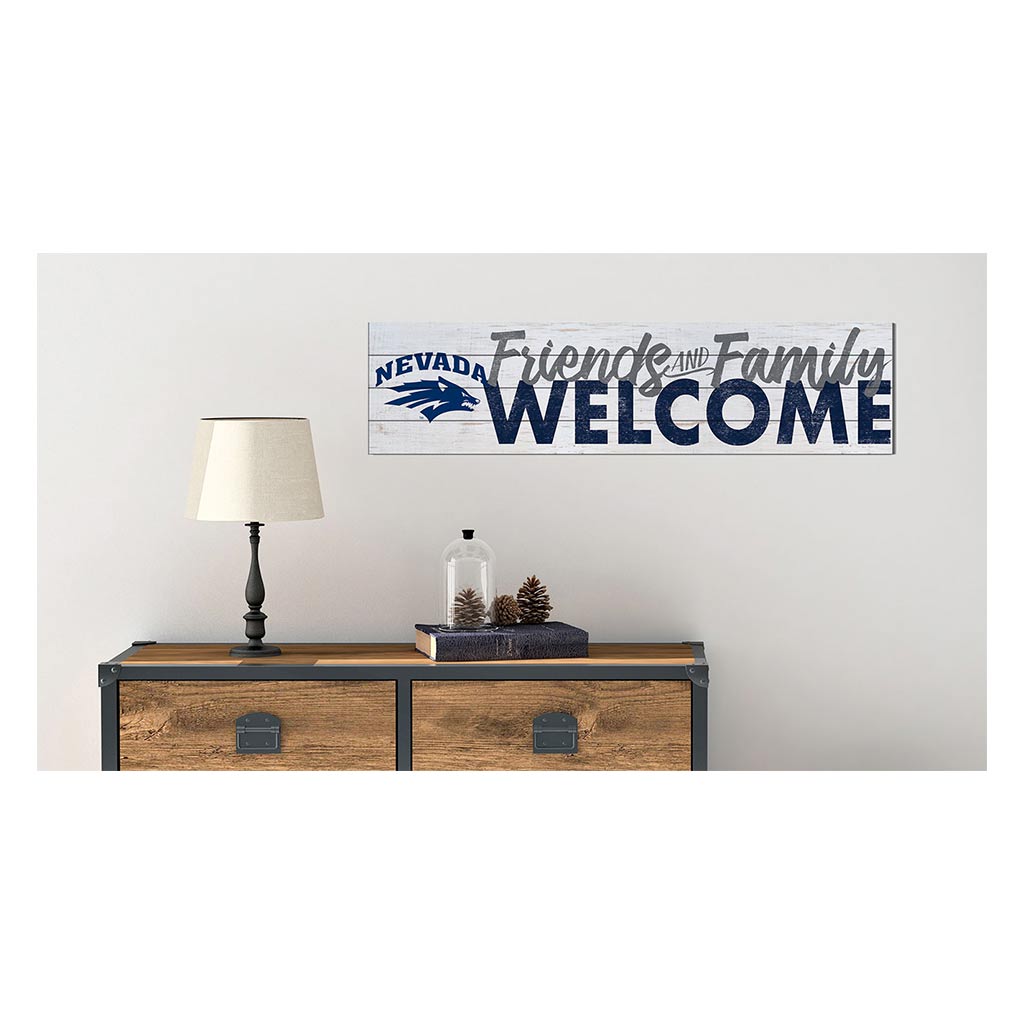 40x10 Sign Friends Family Welcome Nevada Wolf Pack