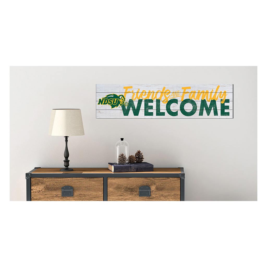 40x10 Sign Friends Family Welcome North Dakota State Bison