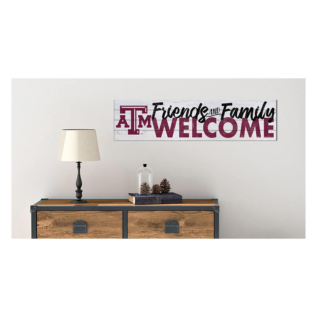 40x10 Sign Friends Family Welcome Texas A&M Aggies