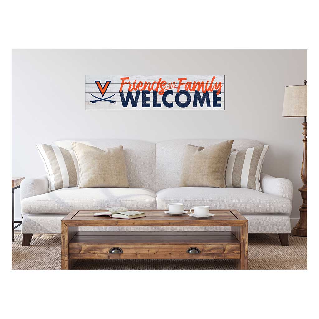 40x10 Sign Friends Family Welcome Virginia Cavaliers