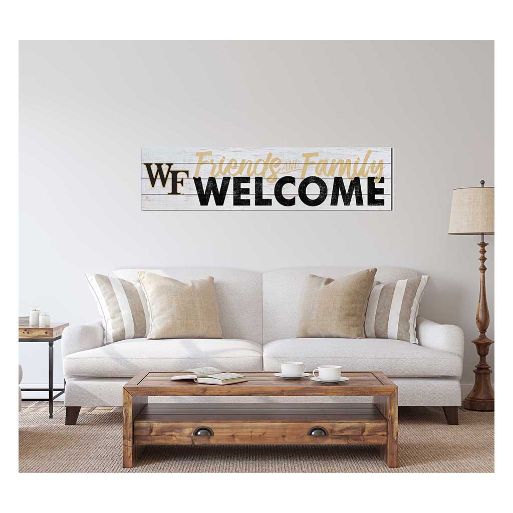 40x10 Sign Friends Family Welcome Wake Forest Demon Deacons