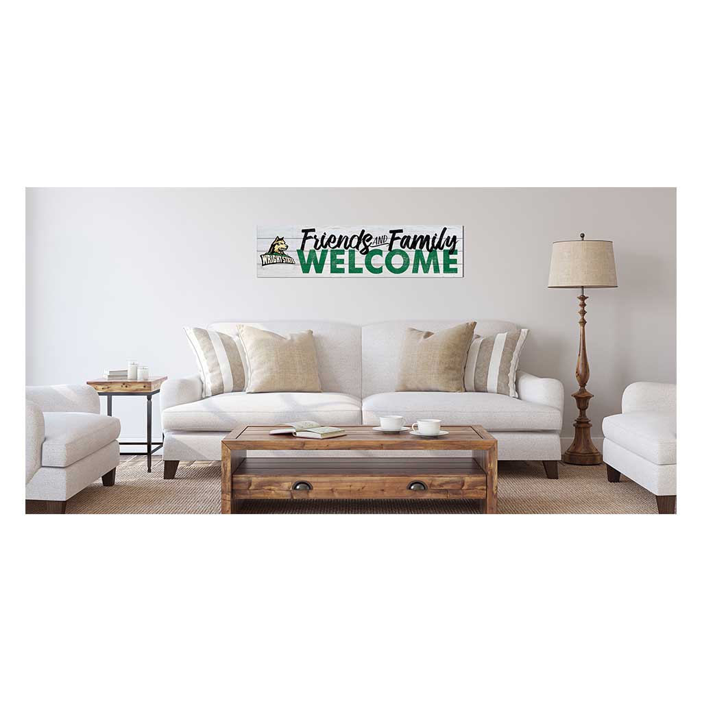 40x10 Sign Friends Family Welcome Wright State University Raiders