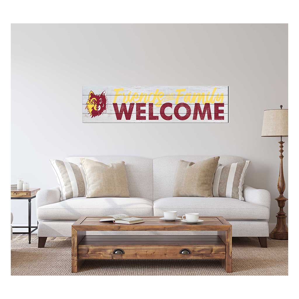 40x10 Sign Friends Family Welcome Northern State University Wolves