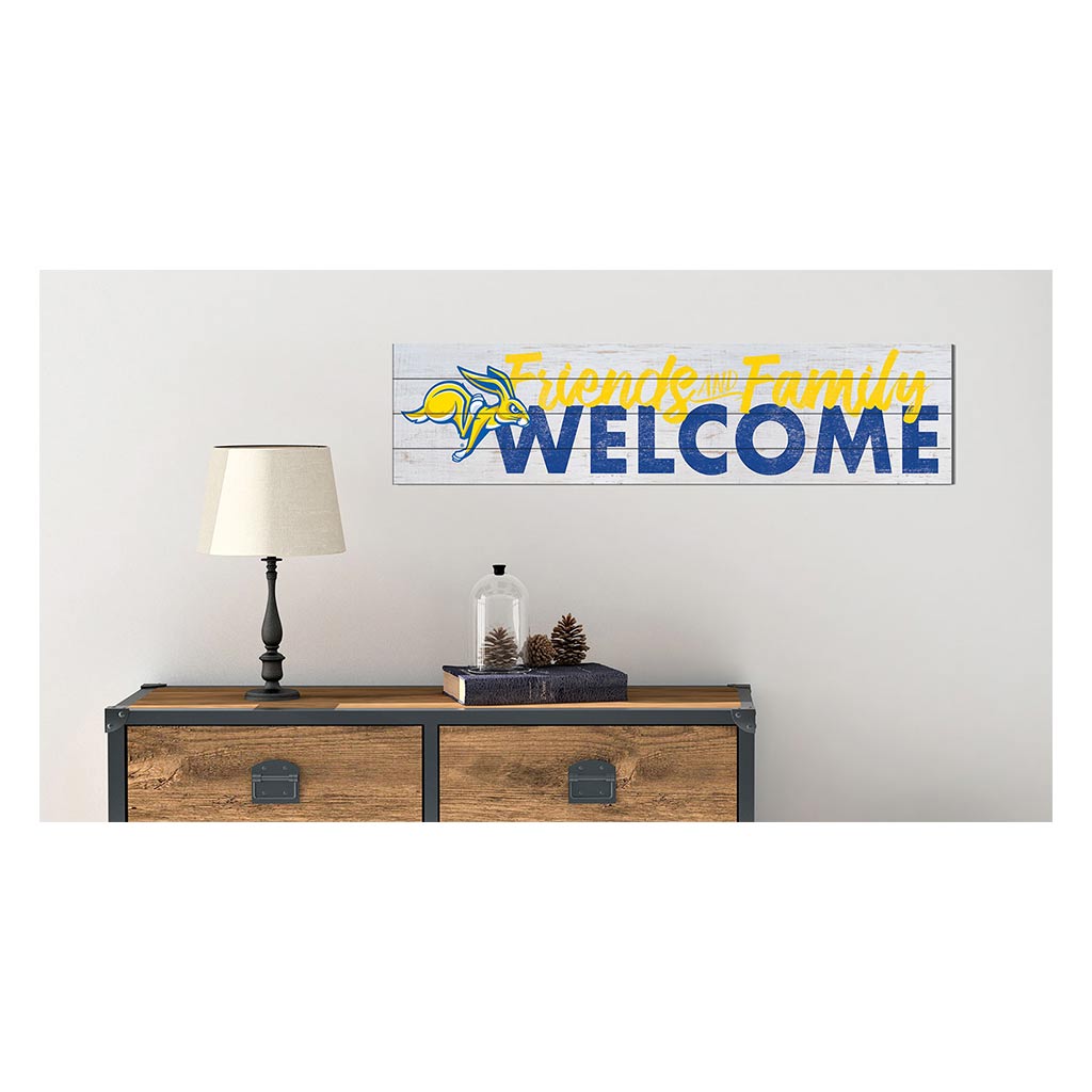 40x10 Sign Friends Family Welcome South Dakota State University Jackrabbits