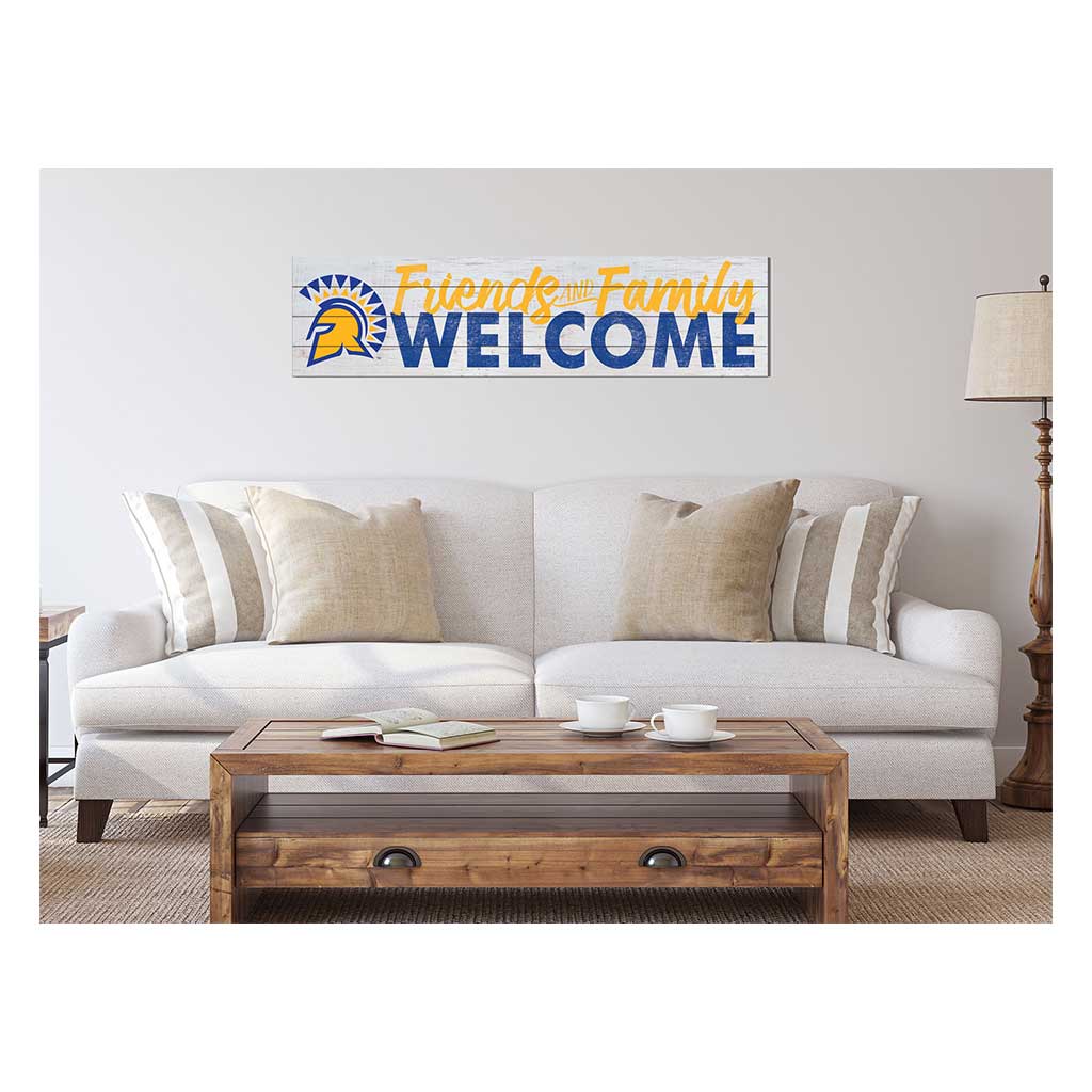 40x10 Sign Friends Family Welcome San Jose State Spartans