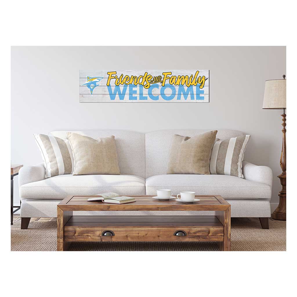 40x10 Sign Friends Family Welcome Long Island University Sharks