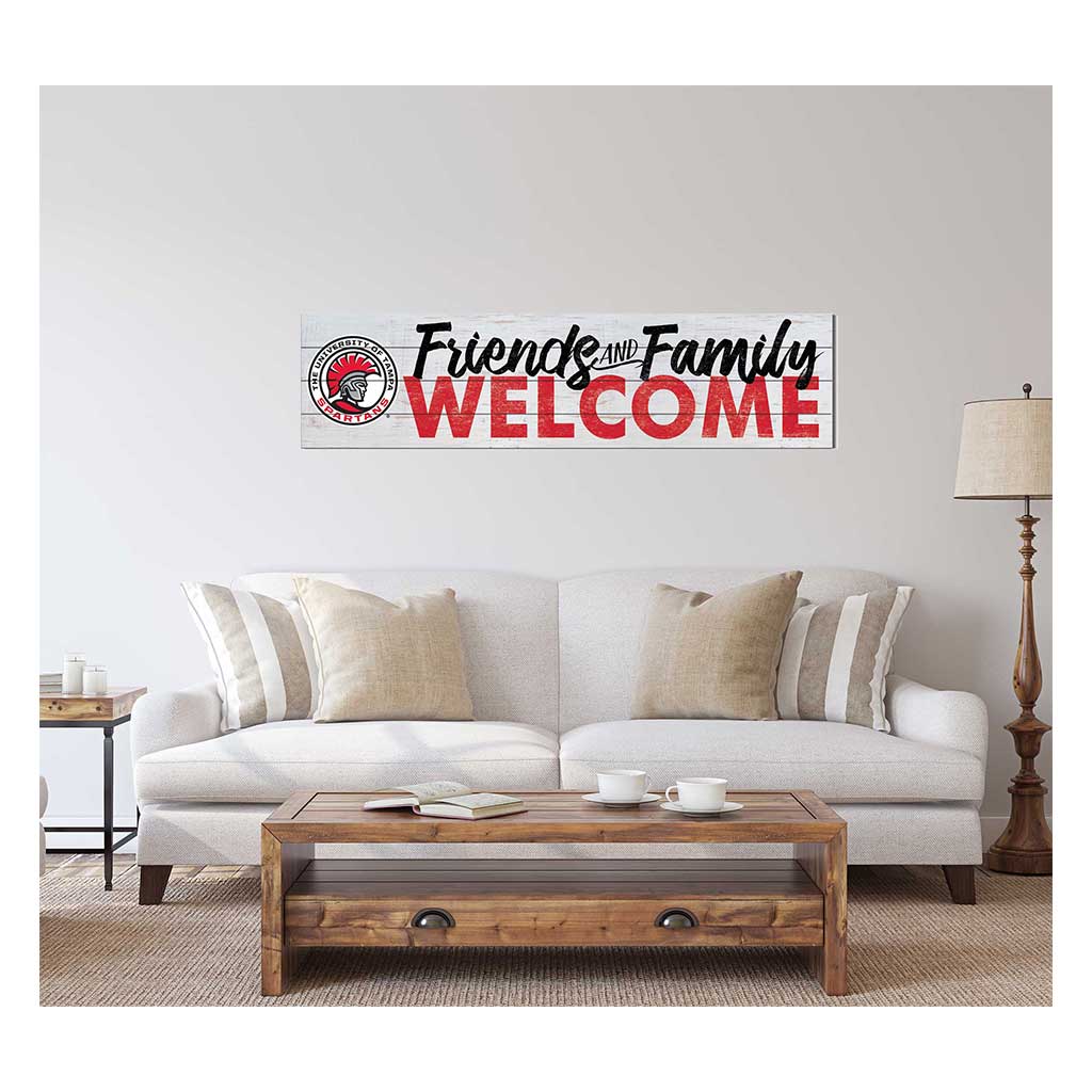 40x10 Sign Friends Family Welcome University of Tampa Spartans