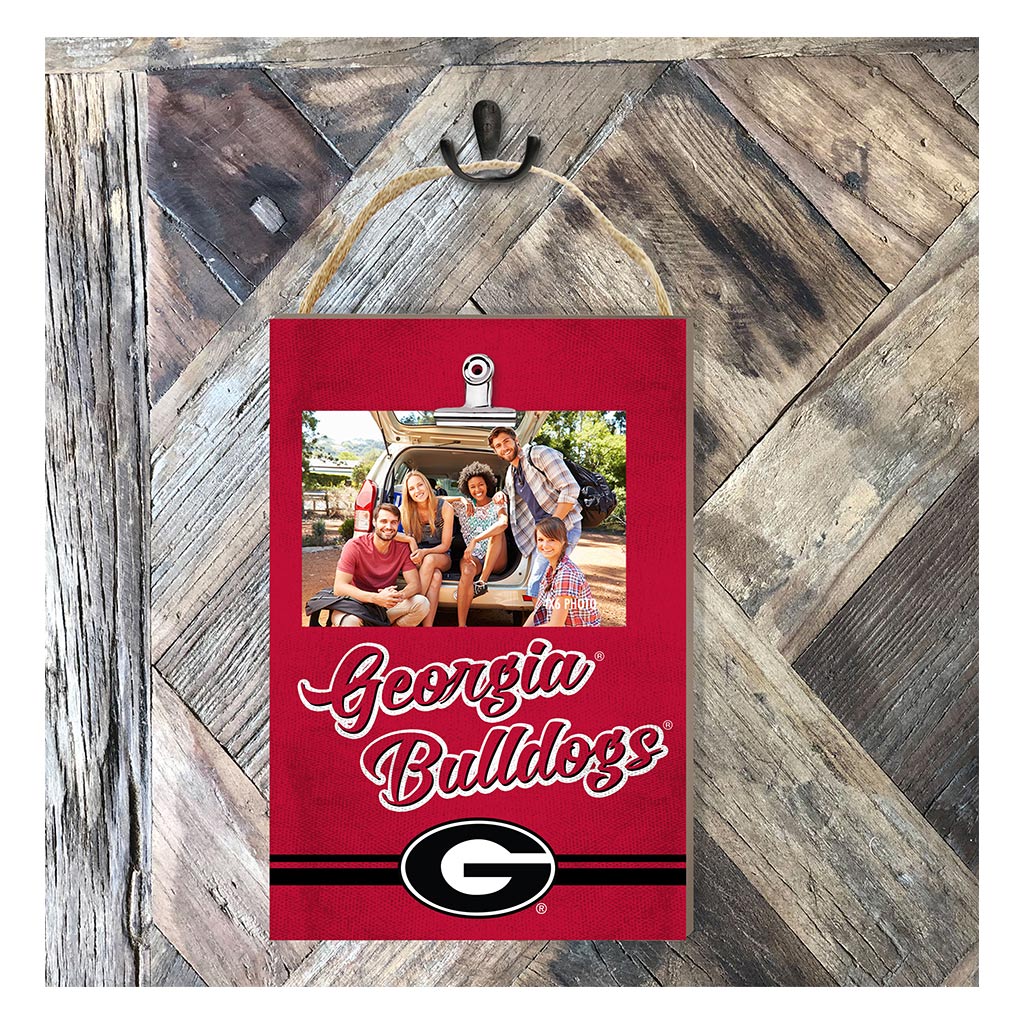 Hanging Clip-It Photo Colored Logo Georgia Bulldogs