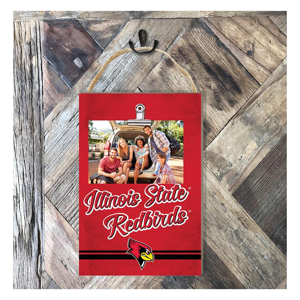 Hanging Clip-It Photo Colored Logo Illinois State Redbirds