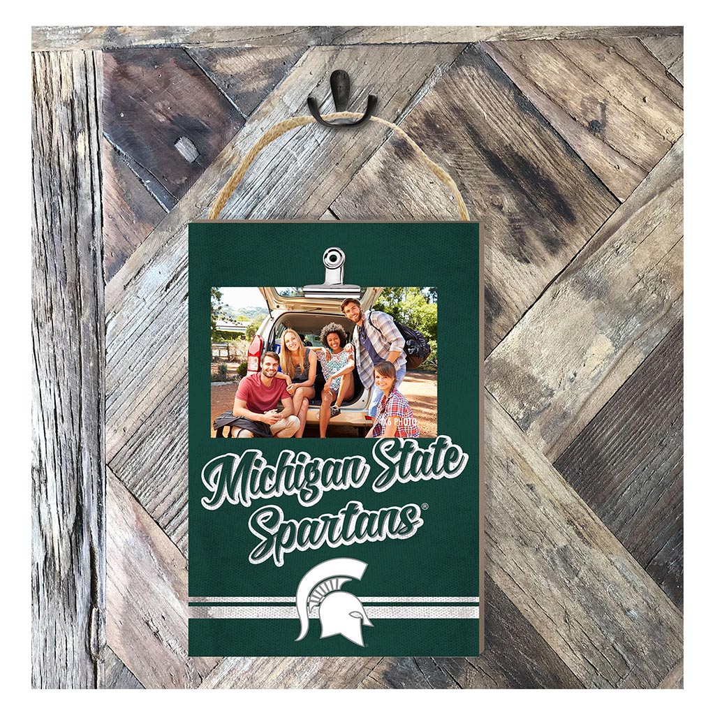 Hanging Clip-It Photo Colored Logo Michigan State Spartans