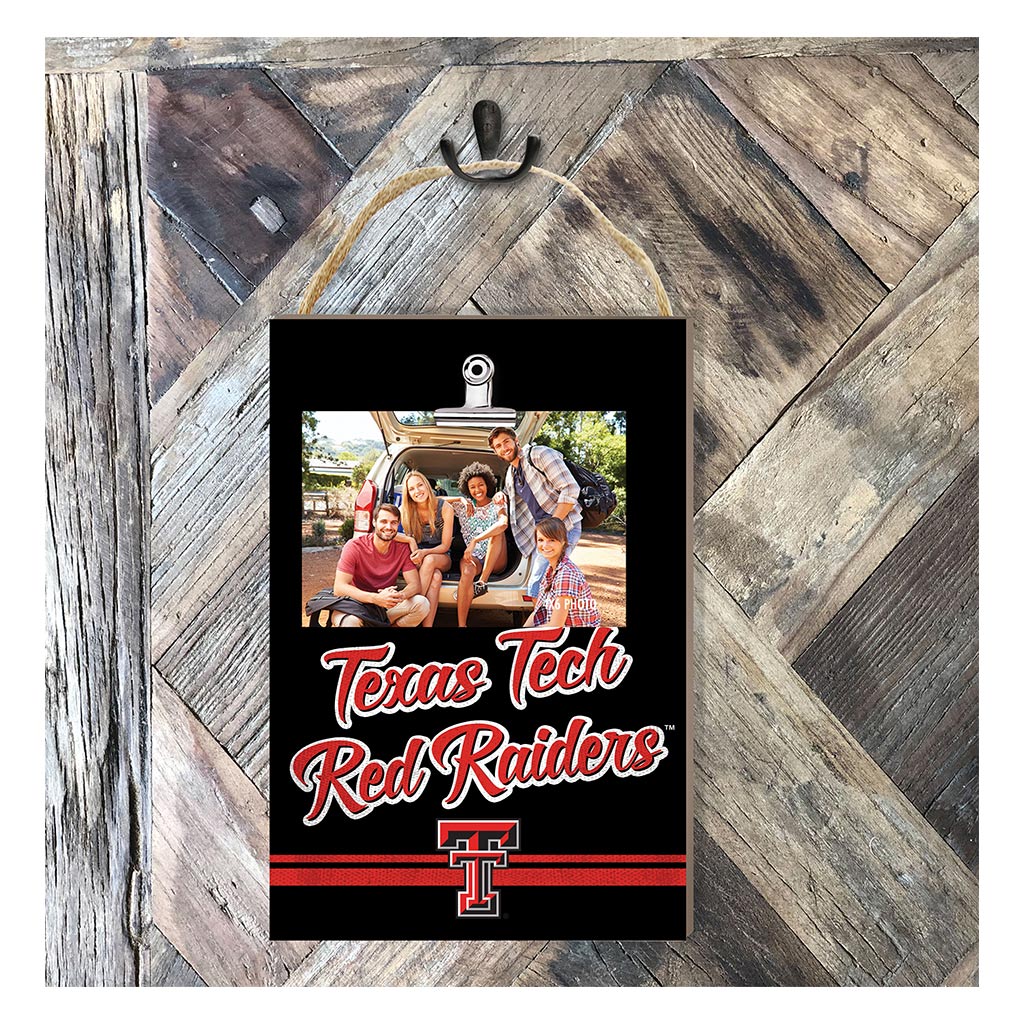 Hanging Clip-It Photo Colored Logo Texas Tech Red Raiders