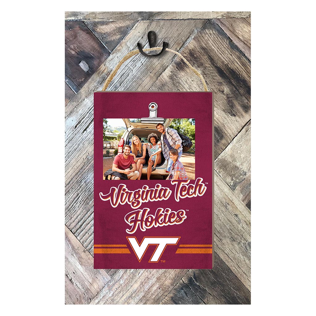 Hanging Clip-It Photo Colored Logo Virginia Tech Hokies