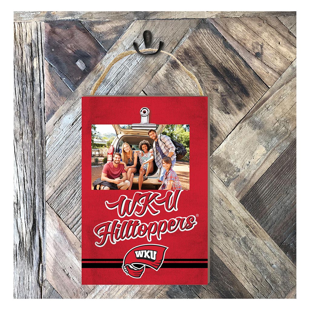 Hanging Clip-It Photo Colored Logo Western Kentucky Hilltoppers