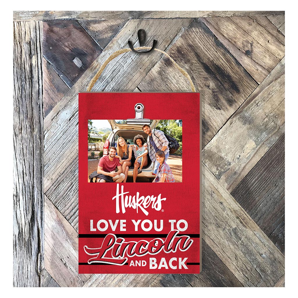 Hanging Clip-It Photo Love You To Nebraska Cornhuskers