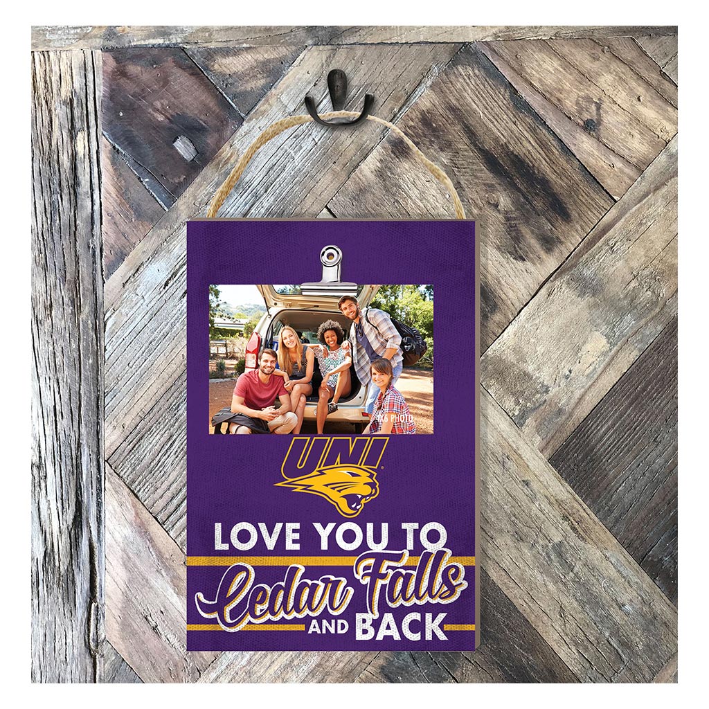 Hanging Clip-It Photo Love You To Northern Iowa Panthers