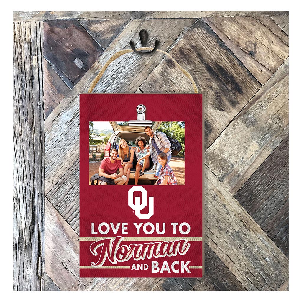 Hanging Clip-It Photo Love You To Oklahoma Sooners