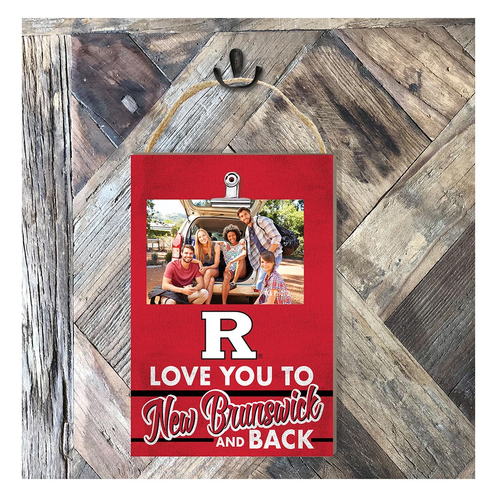 Hanging Clip-It Photo Love You To Rutgers Scarlet Knights