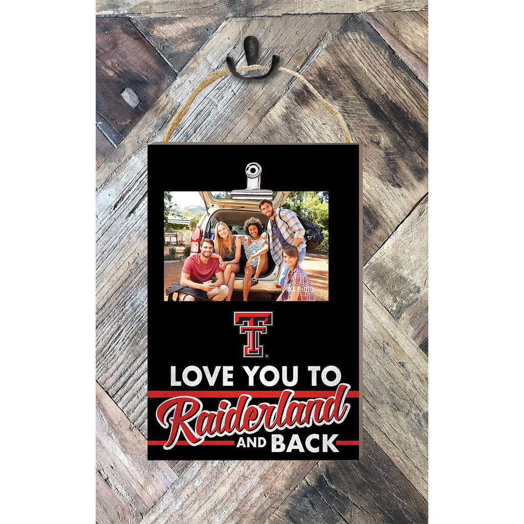 Hanging Clip-It Photo Love You To Texas Tech Red Raiders Verbiage