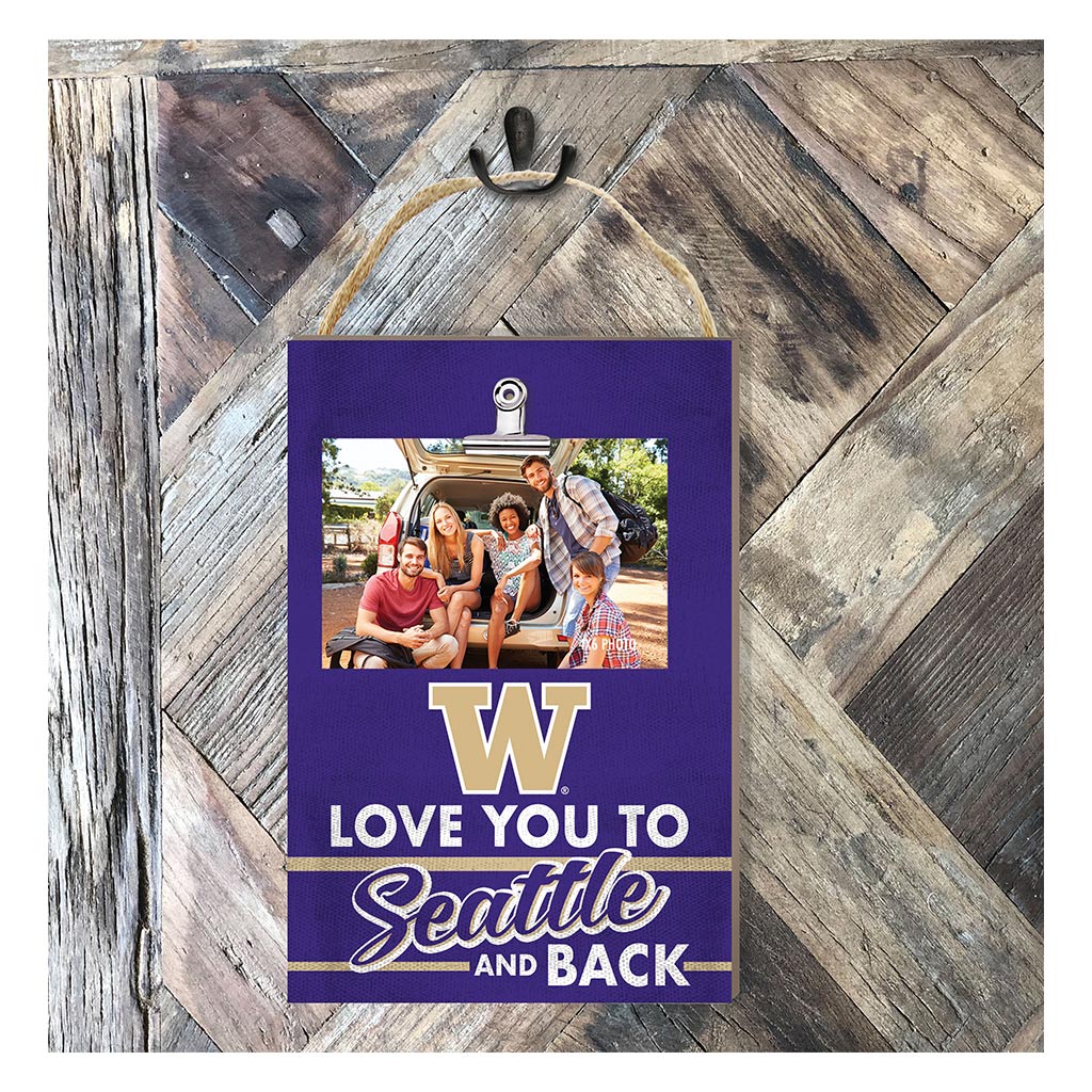 Hanging Clip-It Photo Love You To Washington Huskies