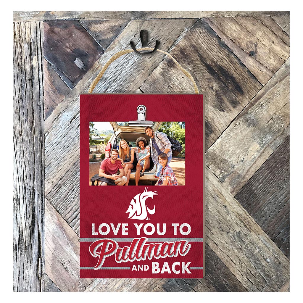Hanging Clip-It Photo Love You To Washington State Cougars